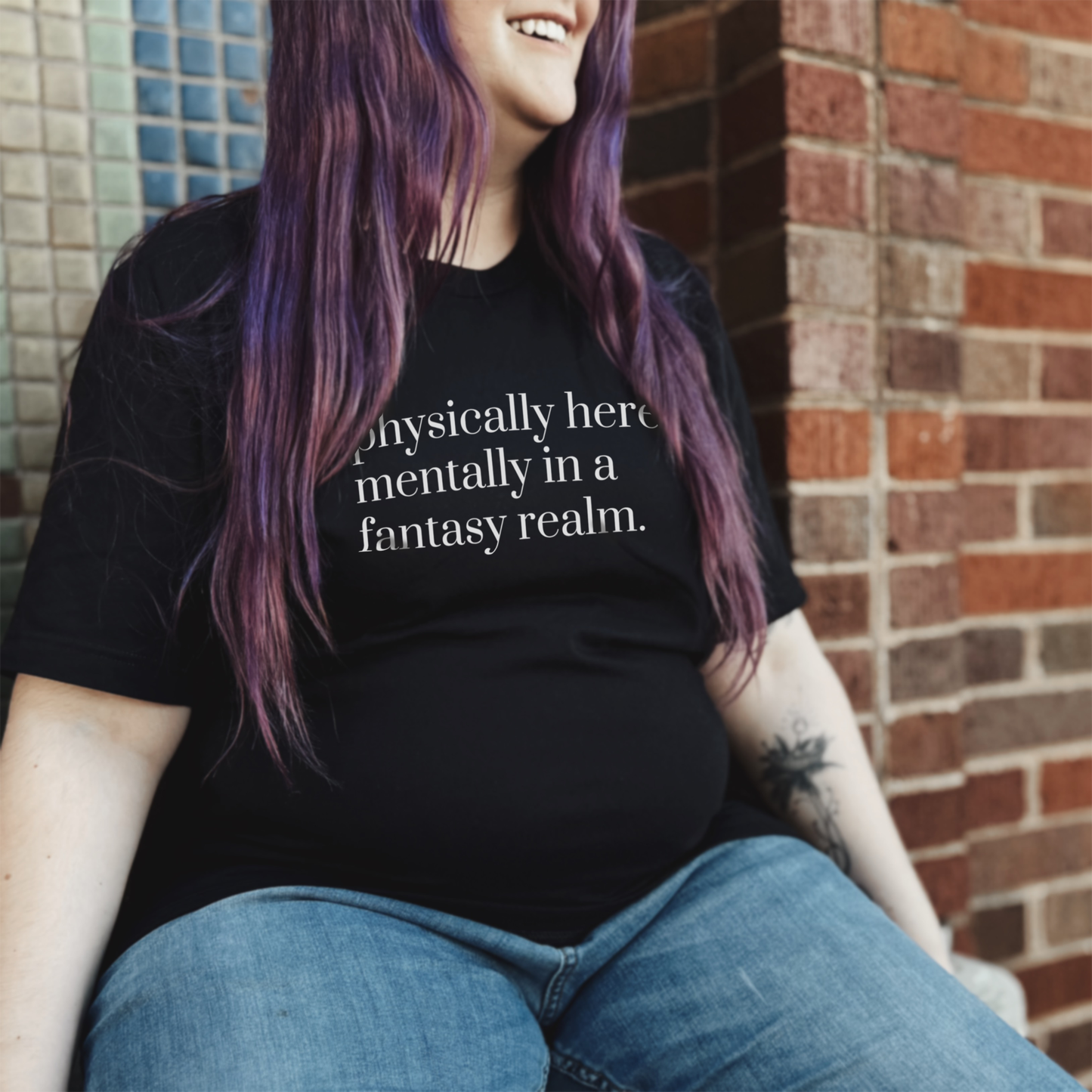 Physically Here, Mentally In A Fantasy Realm T-Shirt